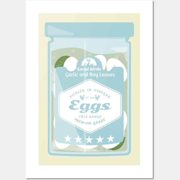 Pickled eggs Wall Art by mailboxdisco